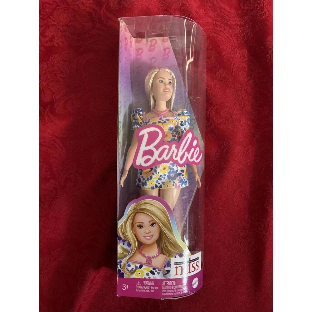 Barbie Fashionistas Doll #208, Doll with Down Syndrome Wearing Floral Dress,